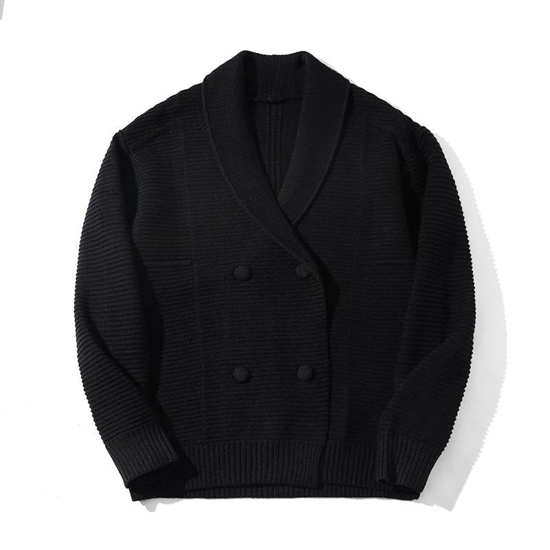 Double-Breasted Knit Cardigan — image 1