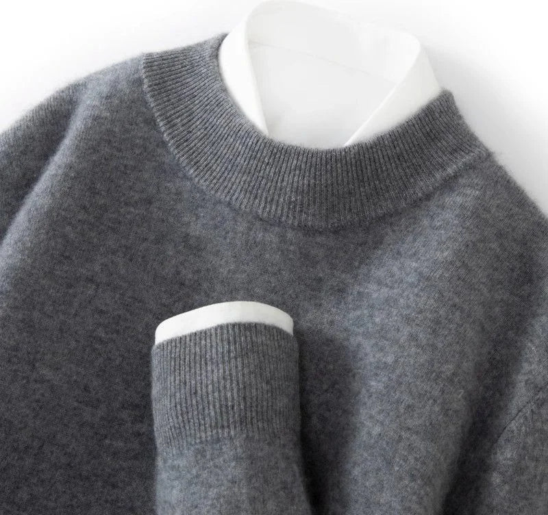 Mock-Neck Wool Sweater — image 5