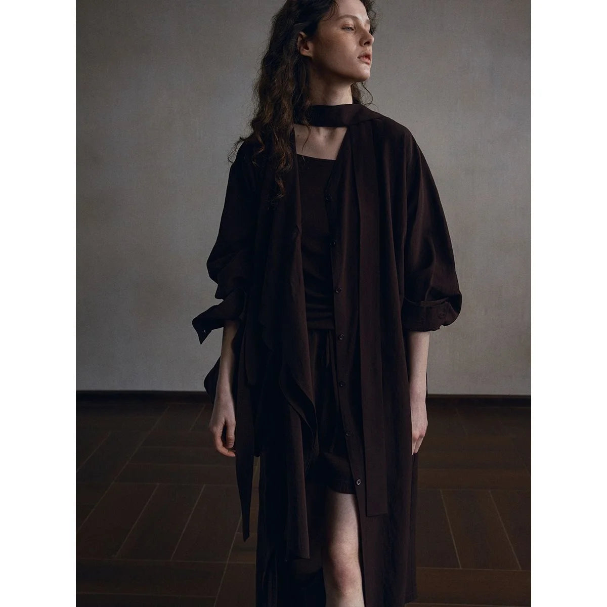 Lyocell-Linen Trench Dress — image 4