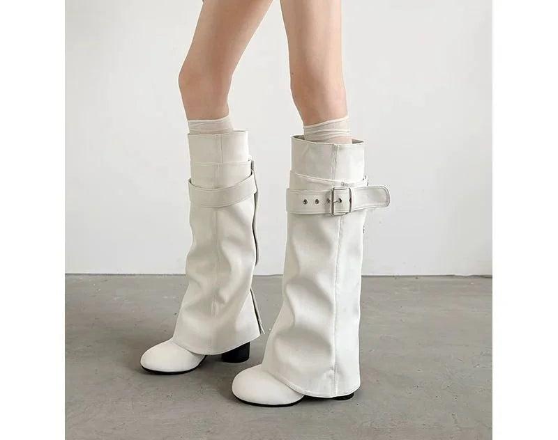 Buckled Knee-High Riding Boot — image 4
