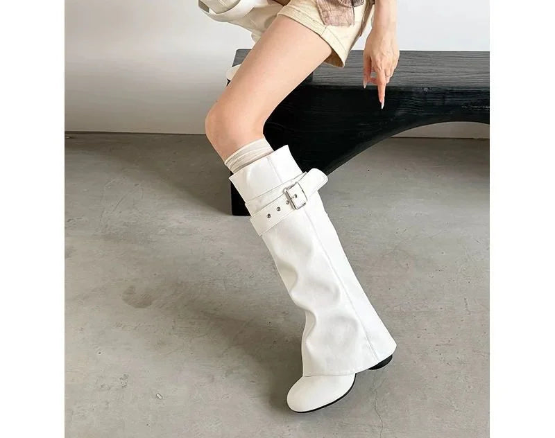 Buckled Knee-High Riding Boot — image 8