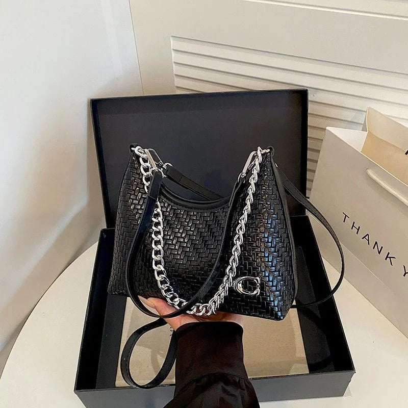 Woven Chain Underarm Bag — image 5