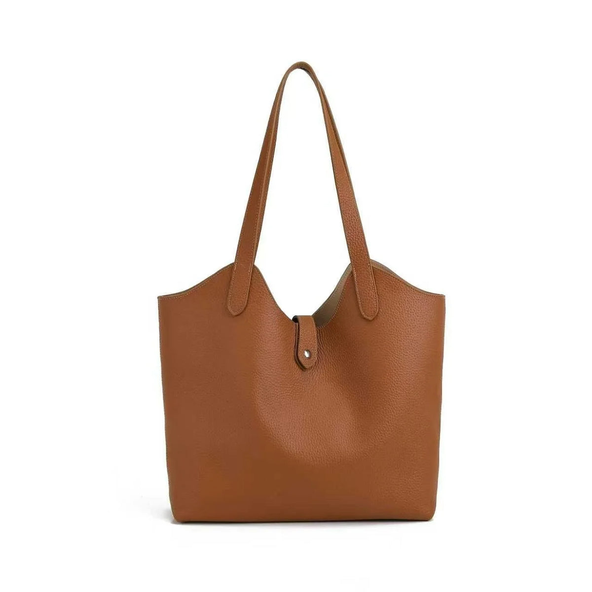 Pebbled Leather Shopper Tote — image 2