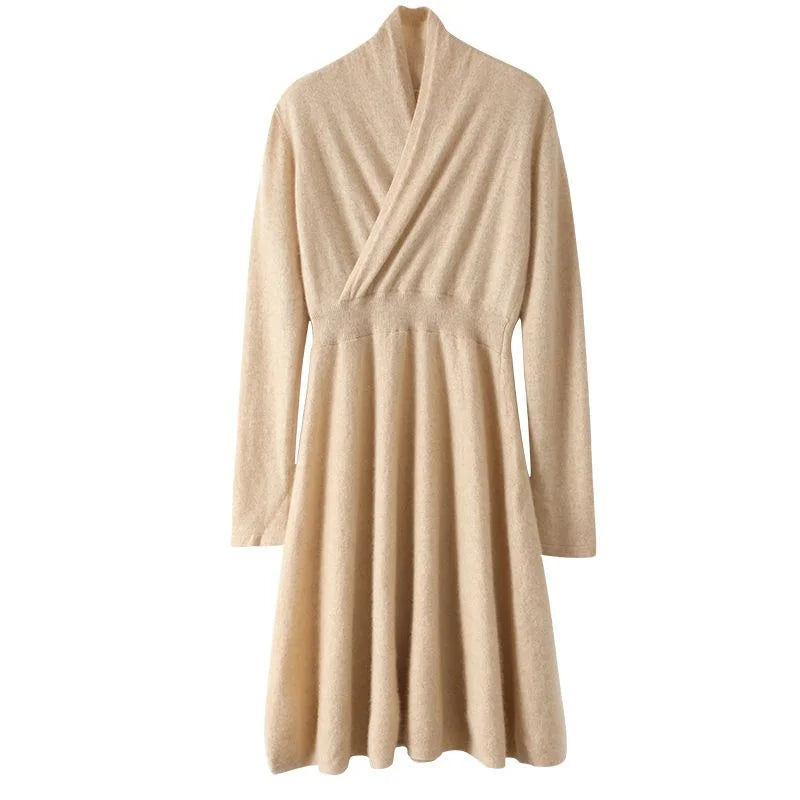 Wrap Knit Midi Dress — image 1