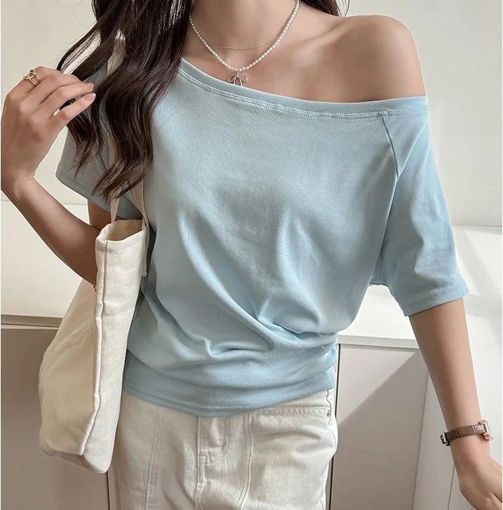 Off-Shoulder Modal Tee — image 1