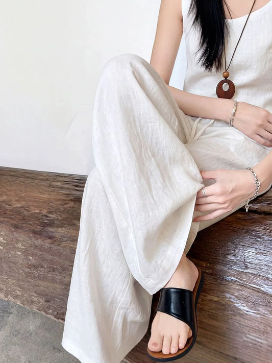 Lyocell-Blend Wide-Leg Trouser — image 1