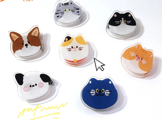 Cat Face Acrylic Charm — image 1
