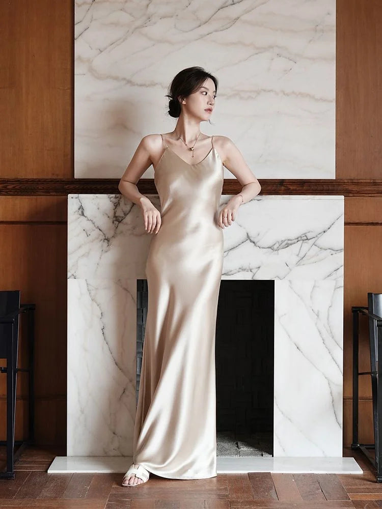 Bias-Cut Triacetate Slip Dress — image 1