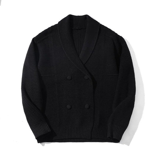 Double-Breasted Knit Cardigan — image 1