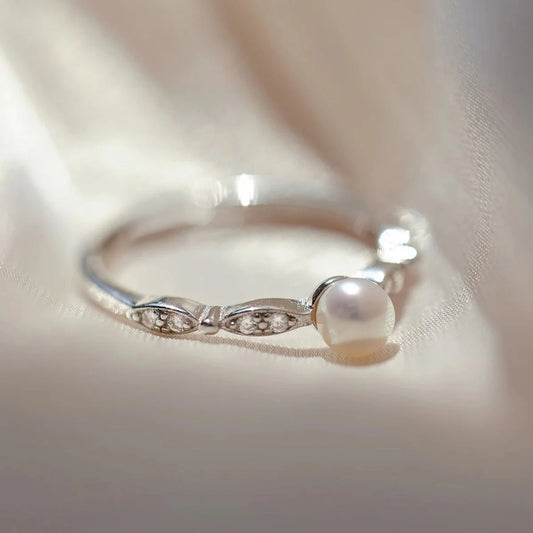 Pearl & Pavé Ring — image 1