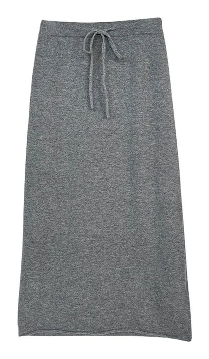 All-Wool Knit Skirt — image 1