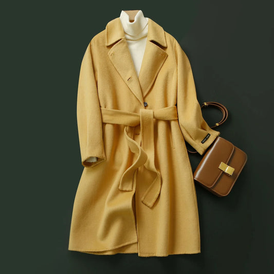 Belted Wool Wrap Coat — image 1