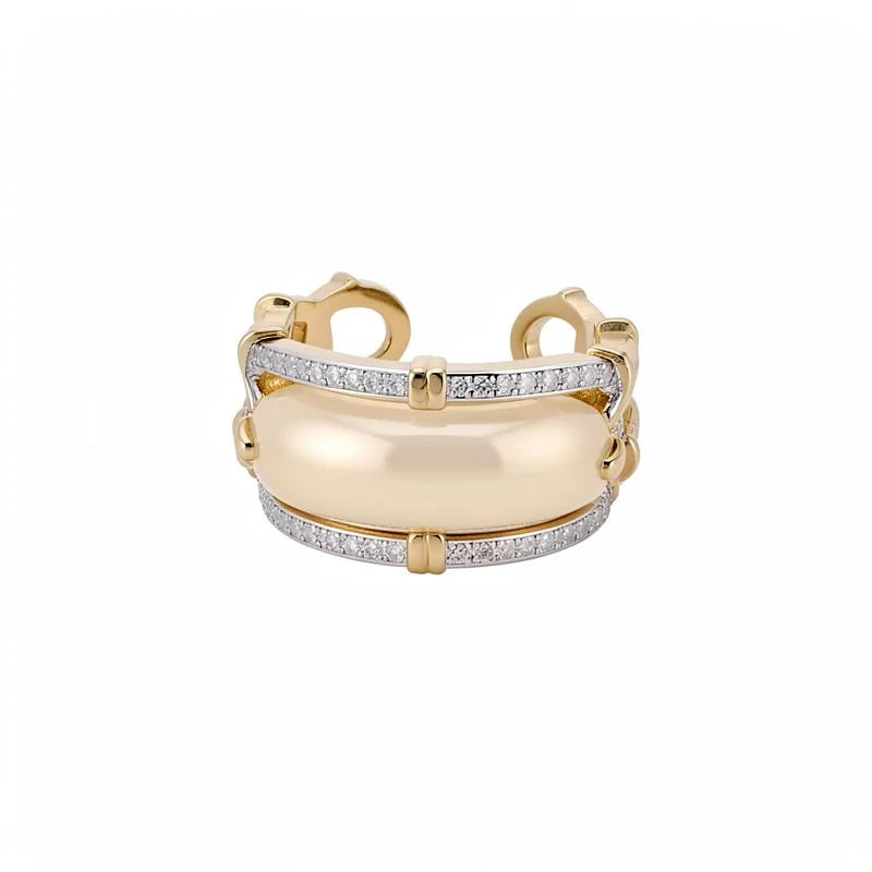 Sugar-Cube Enamel Ring — image 1