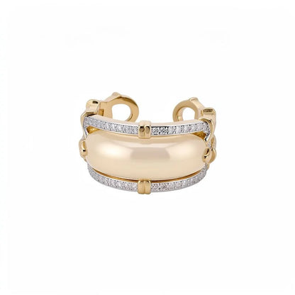 Sugar-Cube Enamel Ring — image 1