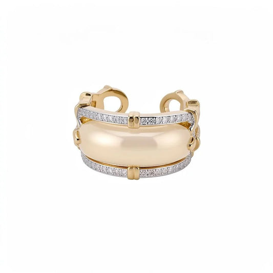 Sugar-Cube Enamel Ring — image 1