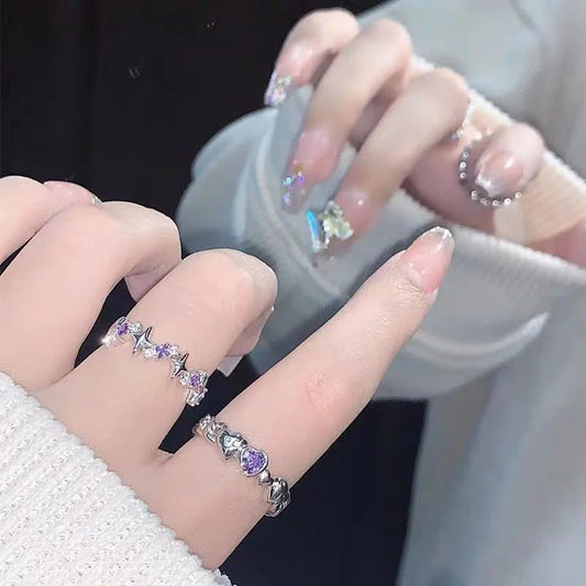 Amethyst Heart Ring — image 1