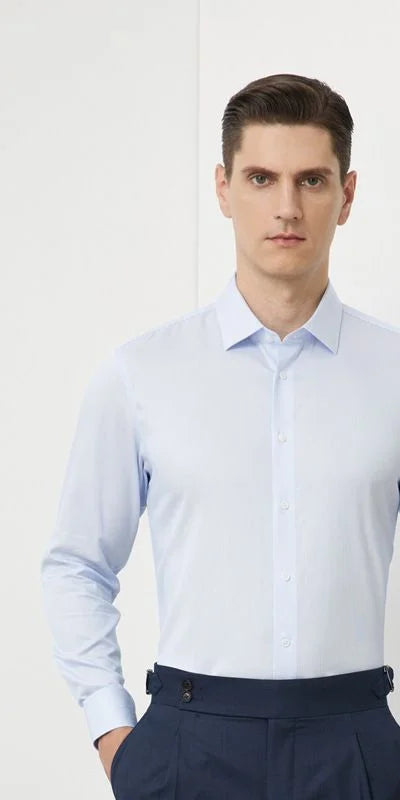 Silk-Blend Dress Shirt — image 1