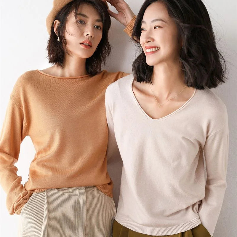 Fine-Gauge Wool-Blend Pullover — image 1