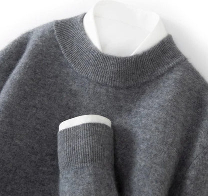 Mock-Neck Wool Sweater — image 5