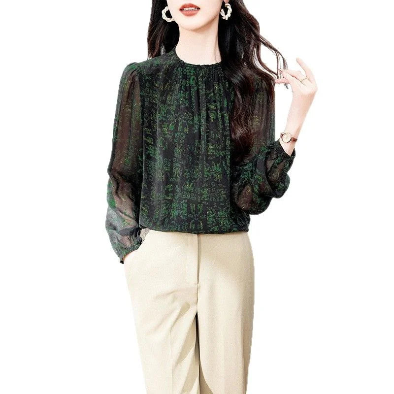 Crepe Silk Print Shirt — image 1