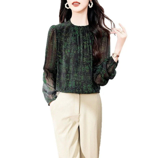 Crepe Silk Print Shirt — image 1