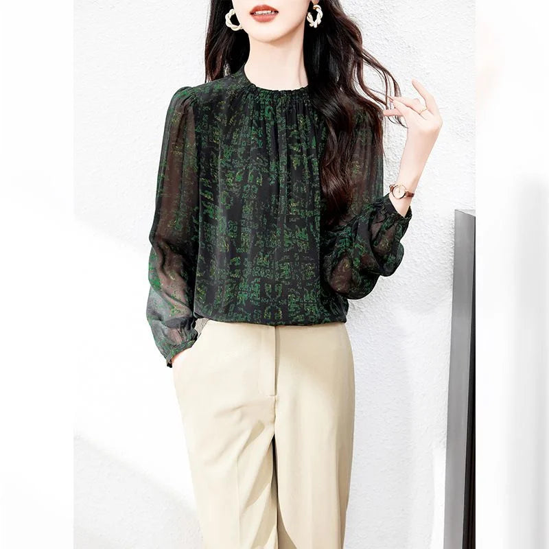 Crepe Silk Print Shirt — image 2