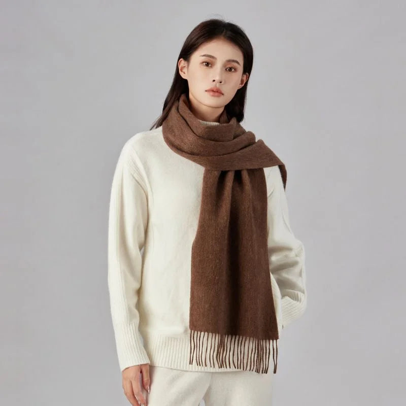 Long Wool Fringe Scarf — image 2