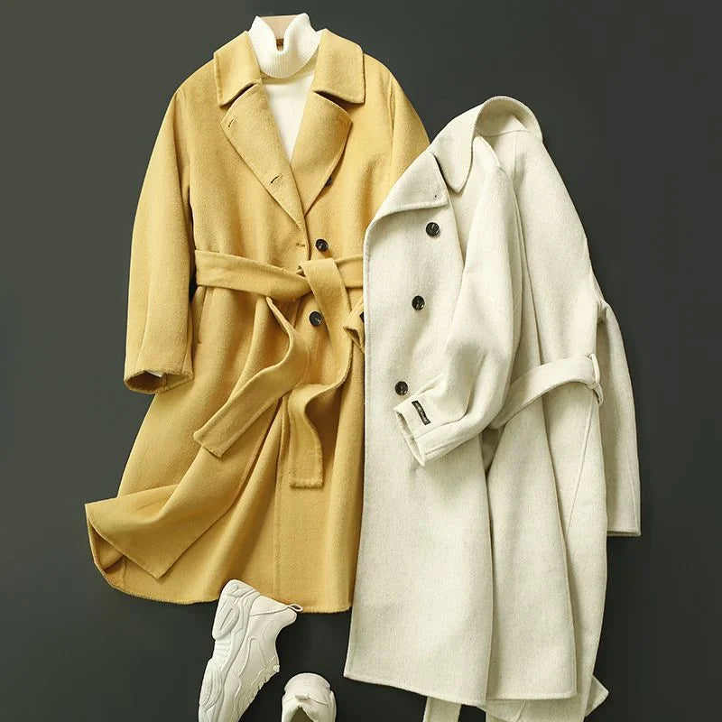 Belted Wool Wrap Coat — image 2