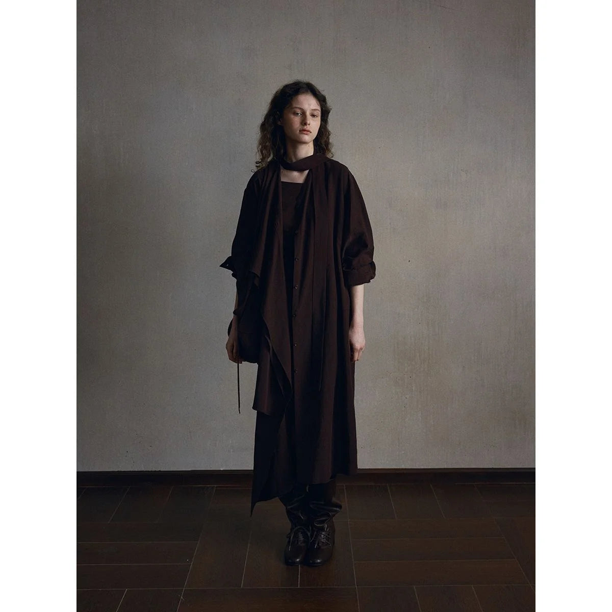 Lyocell-Linen Trench Dress — image 2