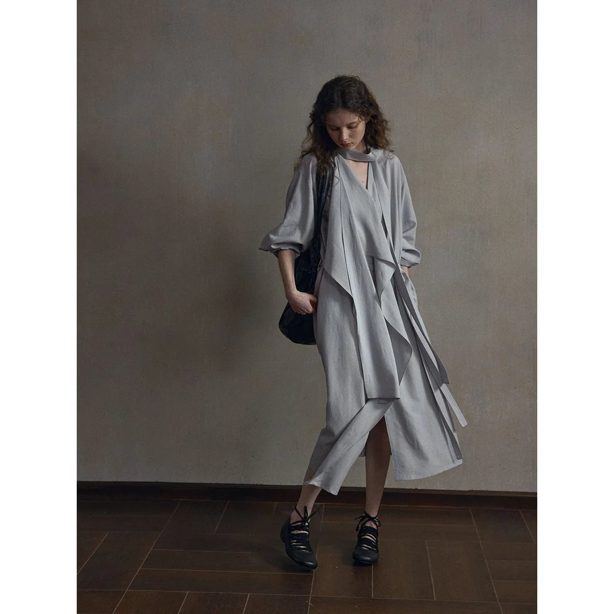 Lyocell-Linen Trench Dress — image 3
