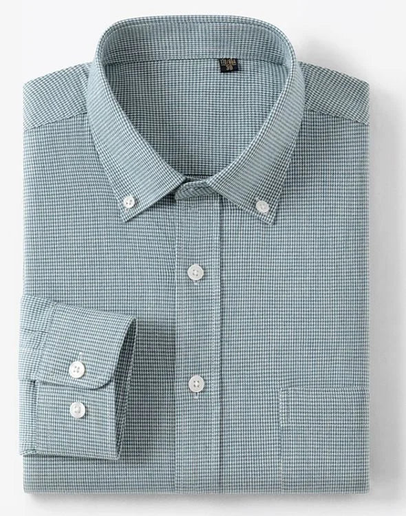 Houndstooth Wool-Blend Shirt — image 3