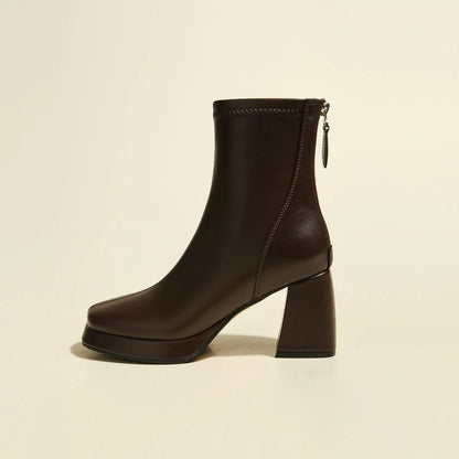Square-Toe Block-Heel Ankle Boot — image 3