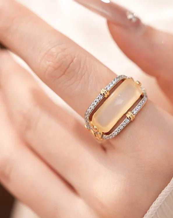 Sugar-Cube Enamel Ring — image 3