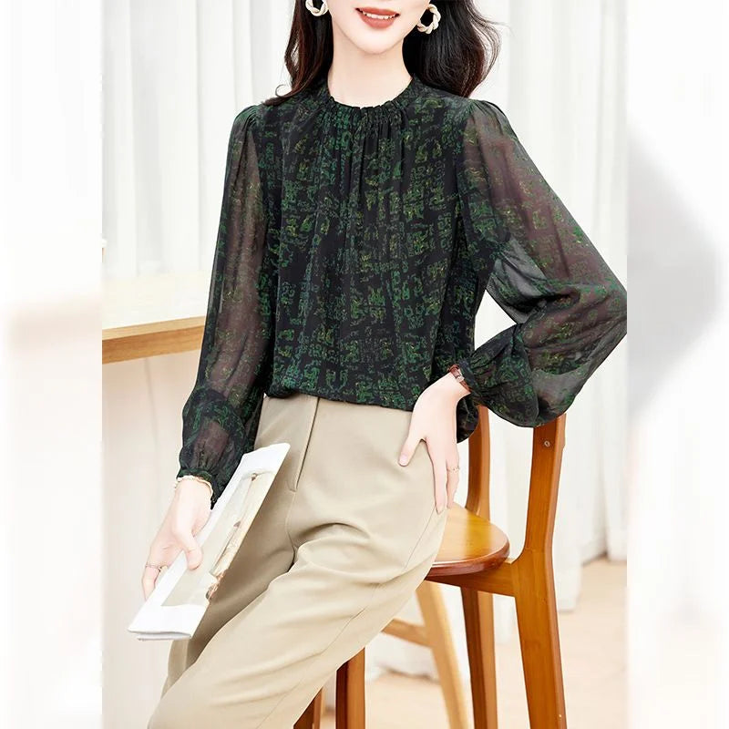 Crepe Silk Print Shirt — image 4