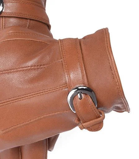 Sheepskin Strap-Cuff Glove — image 4