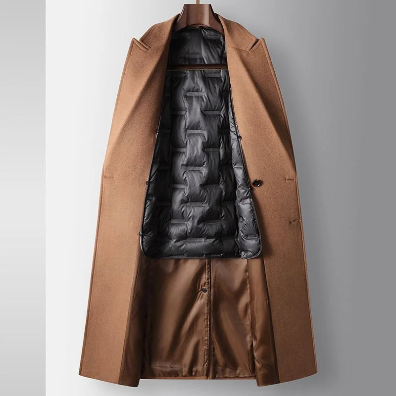 Down-Lined Wool Overcoat — image 5