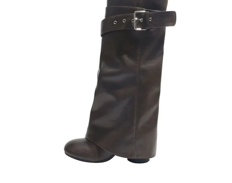 Buckled Knee-High Riding Boot — image 5