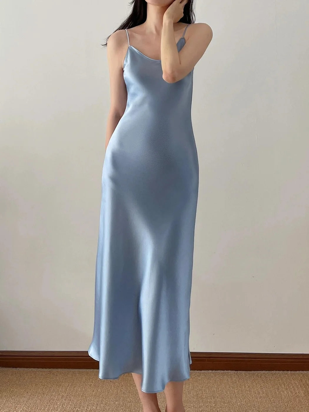 Bias-Cut Triacetate Slip Dress — image 5