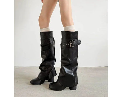 Buckled Knee-High Riding Boot — image 6