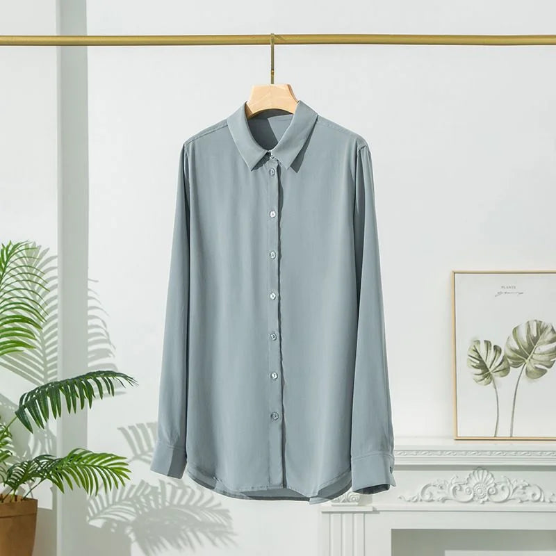 Soft-Collar Silk Shirt — image 6