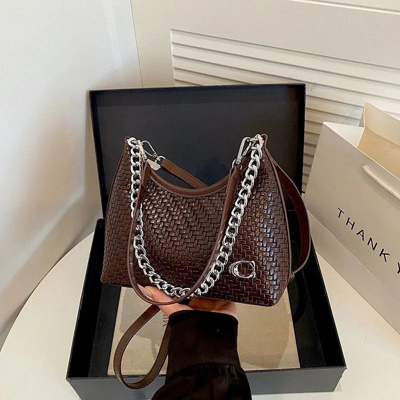 Woven Chain Underarm Bag — image 3