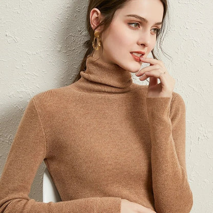 Mock-Neck Wool Sweater — image 2