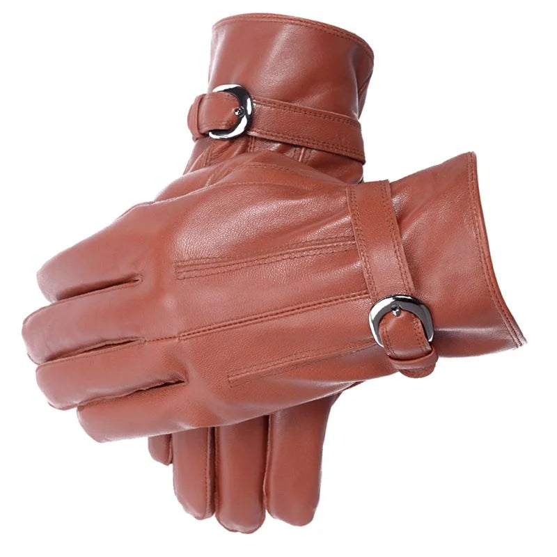 Sheepskin Strap-Cuff Glove — image 8