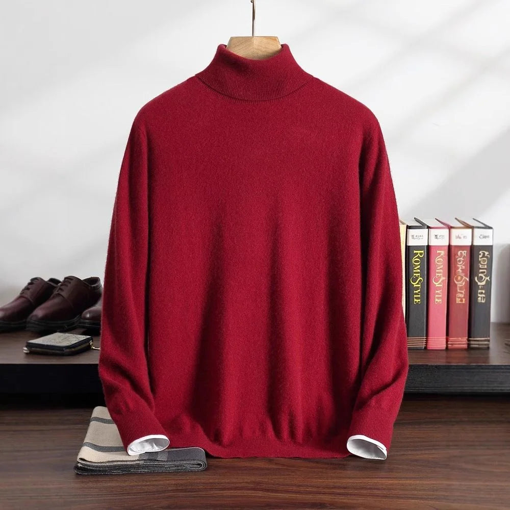 Mock-Neck Wool Sweater — image 4