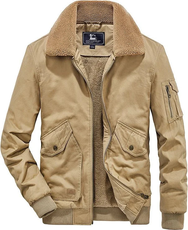 Shearling-Collar Bomber Jacket — image 2