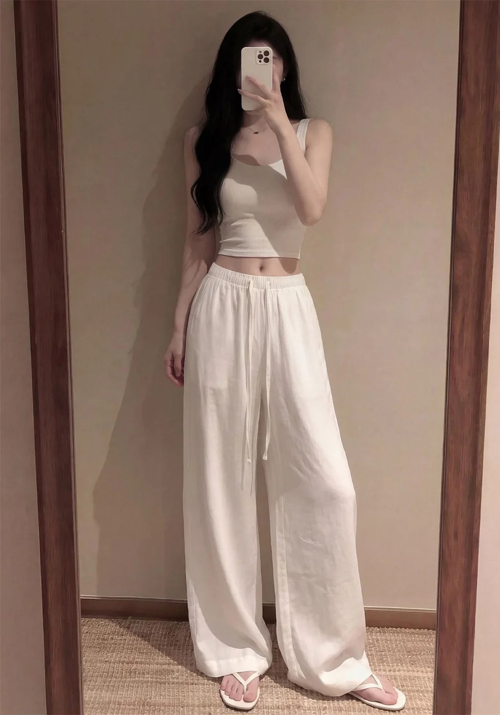 Lyocell-Blend Wide-Leg Trouser — image 2